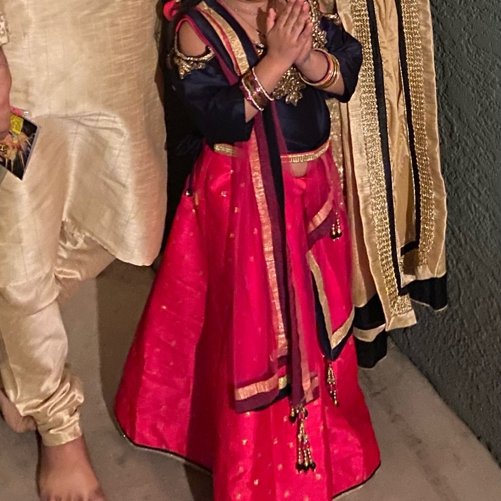 Beautiful Indian ethnic lehenga for little girl 6-7yr old